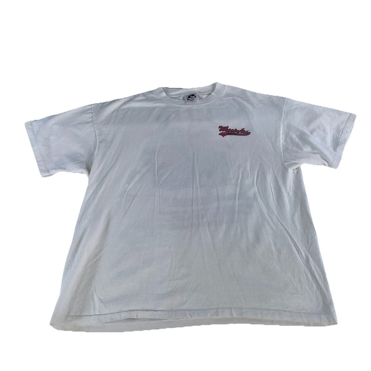 Mens Outhouse Udamon White WhoopAss Sports Wear Graphic Tee Size Xl