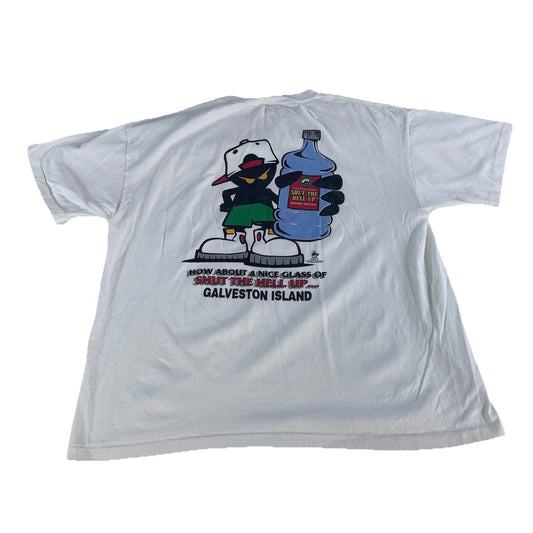 Mens Outhouse Udamon White WhoopAss Sports Wear Graphic Tee Size Xl