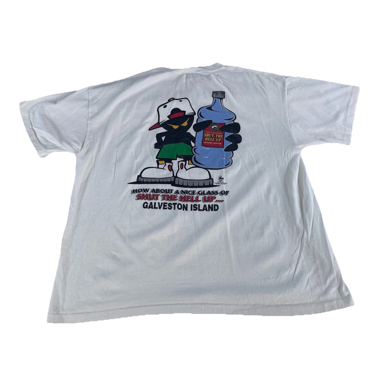Mens Outhouse Udamon White WhoopAss Sports Wear Graphic Tee Size Xl