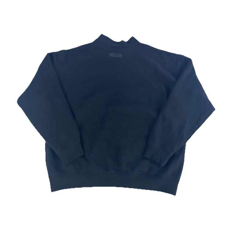 Men’s Fear Of God Black Mock Neck Pullover Sweatshirt Size Xl