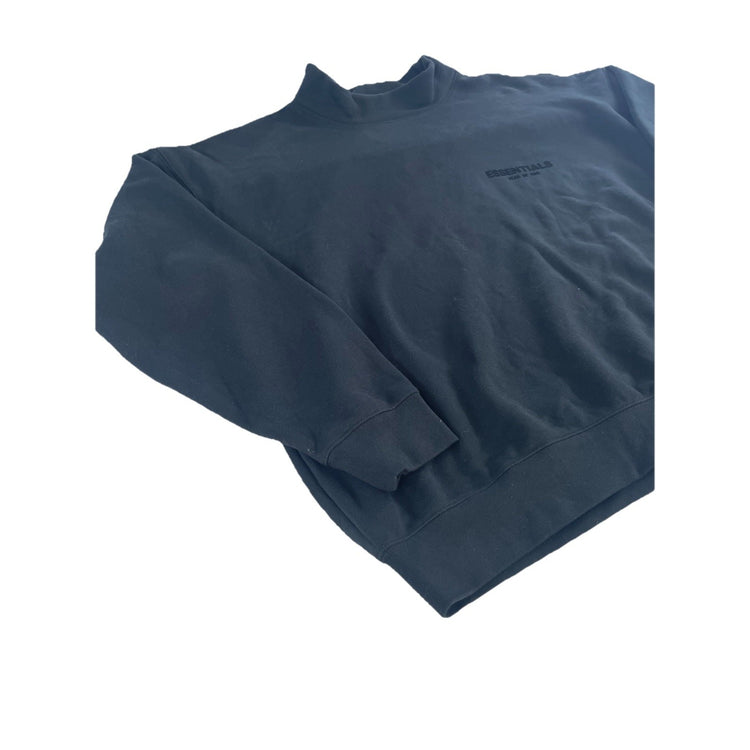 Men’s Fear Of God Black Mock Neck Pullover Sweatshirt Size Xl