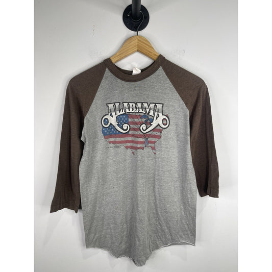 Vintage 1980 Alabama Band Shirt Mountain Music 1982 Tour Single Stitch Rock Tee Size XS