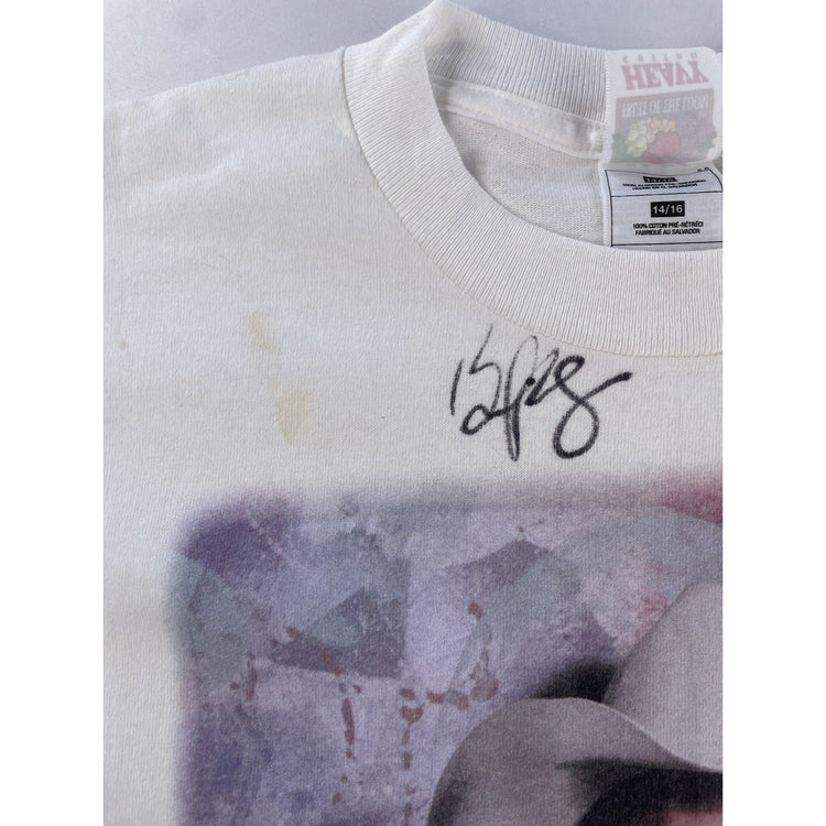 Youth Boys Vintage 2000 Brad Paisley Signed Autographed Tour T Shirt Size 14/16