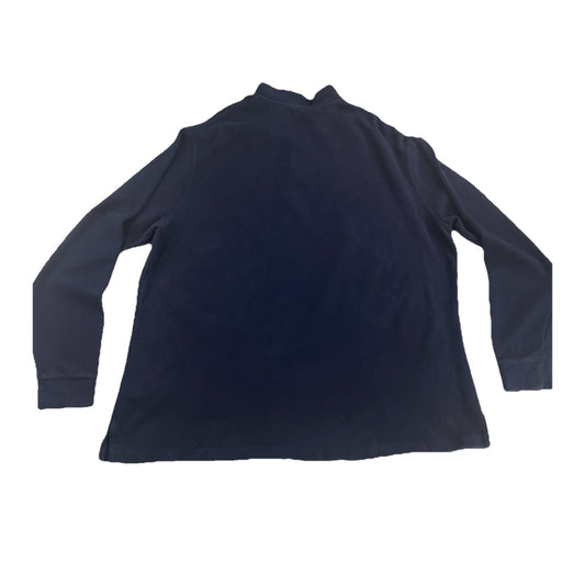 Mens Polo Ralph Lauren Size 2XLT Navy Blue Quarter Zip Sweater