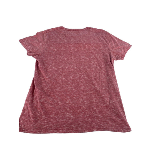 Mens Hollister Red Heathered Crew Neck T-Shirt Size Large
