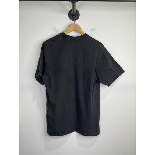 Men’s Supreme 3D Logo T-Shirt Made in USA Black Top Faded Short Sleeve Sz L