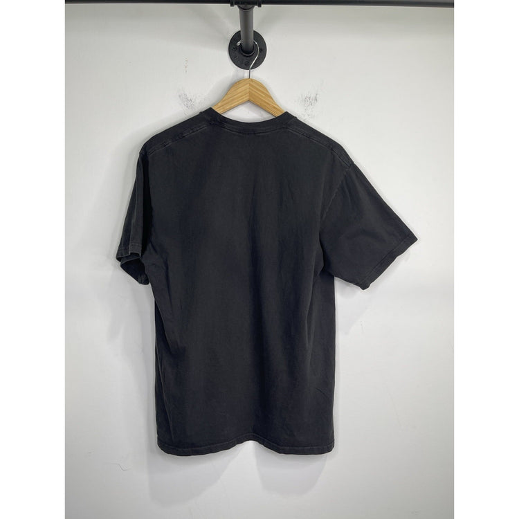 Men’s Supreme 3D Logo T-Shirt Made in USA Black Top Faded Short Sleeve Sz L