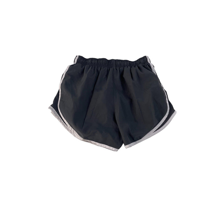 Women's Nike Dri-Fit Lightweight Running Shorts, Black with White Trim, Size S