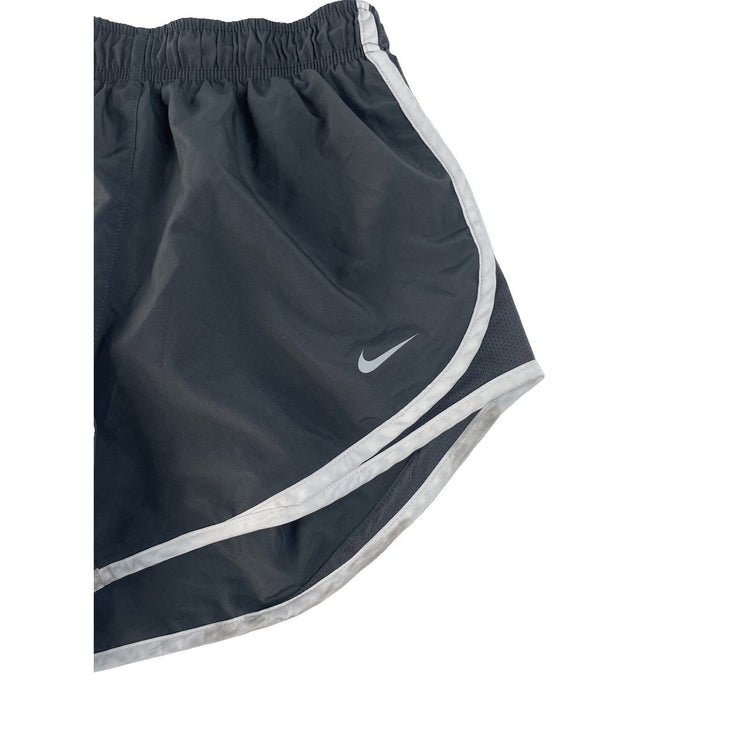Women's Nike Dri-Fit Lightweight Running Shorts, Black with White Trim, Size S
