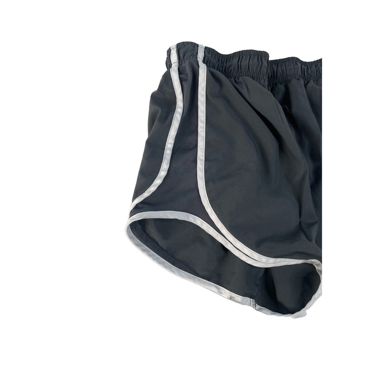 Women's Nike Dri-Fit Lightweight Running Shorts, Black with White Trim, Size S
