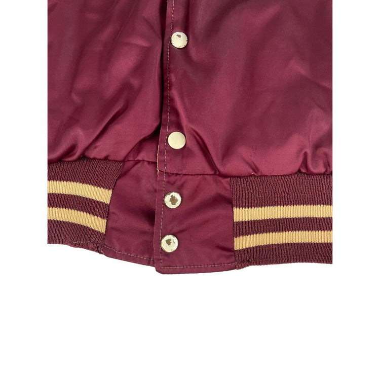 Mens  Vintage 60s/70s Reversible Varsity/Canvas Jacket Tan & Maroon Size Small