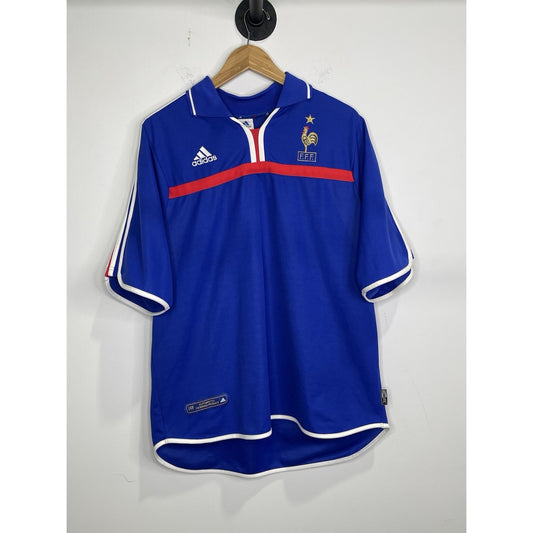 Men’s Adidas Authentic Blue F.F.F Sports T shirt Sz XL