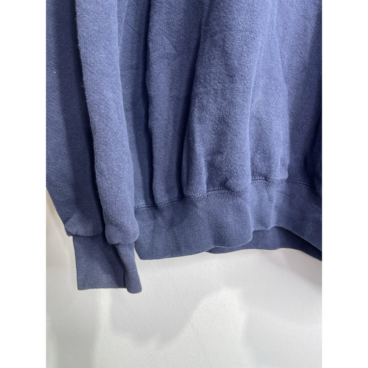 Men’s VTG Nike Crew Neck Sweatshirt Navy Blue Embroidered Swoosh Logo Sz M