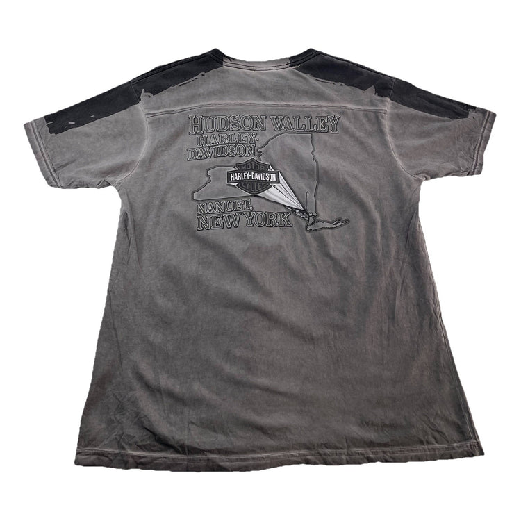 Mens Harley Davidson Motorcycles Gray Hudson Vally T-Shirt Size M