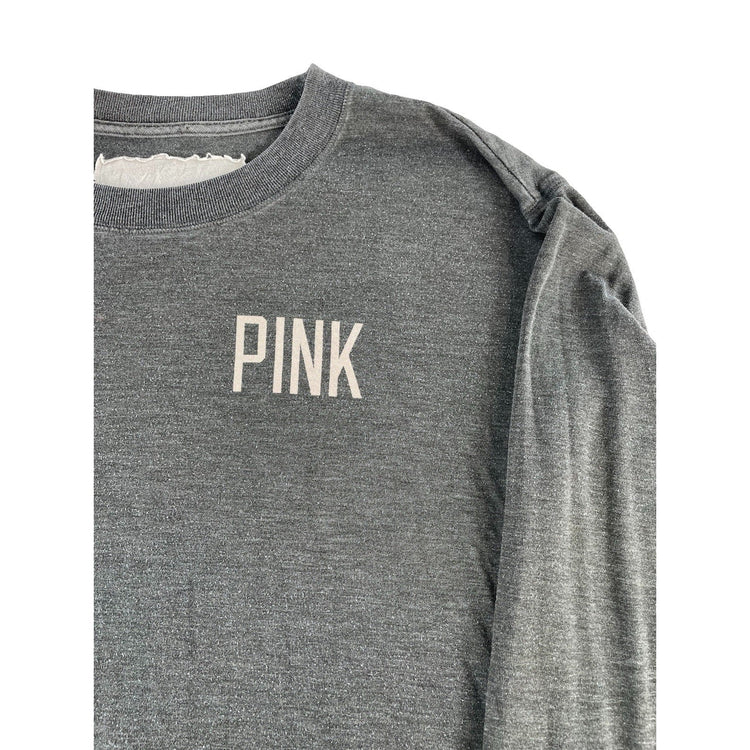 Womens PNK Victorias Secret Dark Gray Longsleeve Shirt Size L