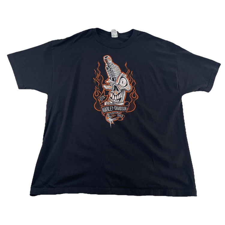 Mens Harley Davidson Black Mancuso Crossroads Houston TX T Shirt Size 2XL