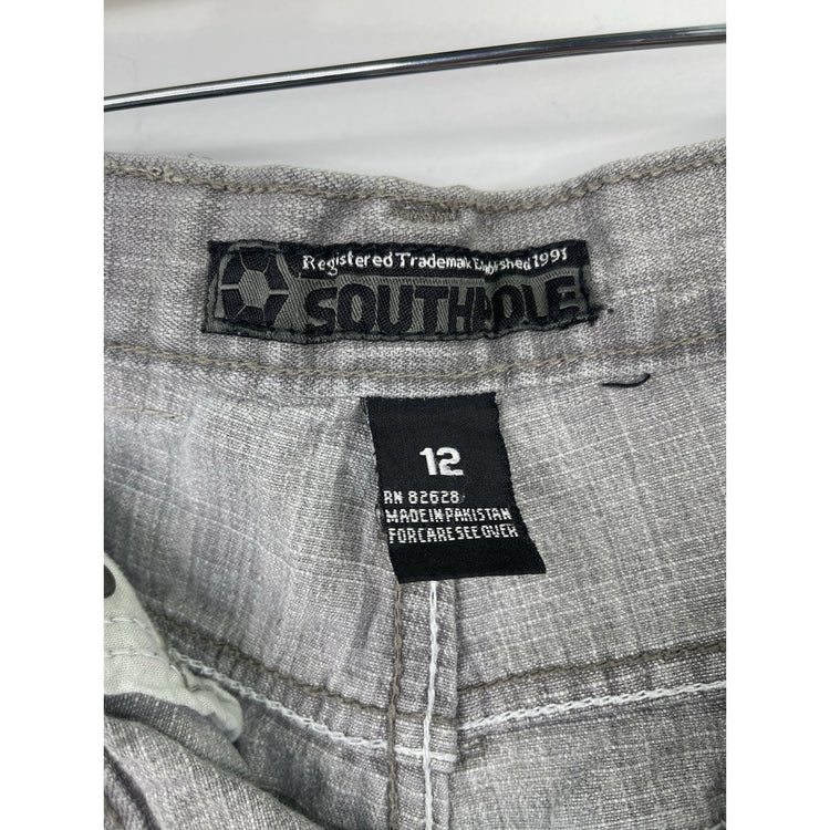 Women’s Y2K South Pole Jean Shorts Gray Baggy Loose Long Form Sz 12 28x11