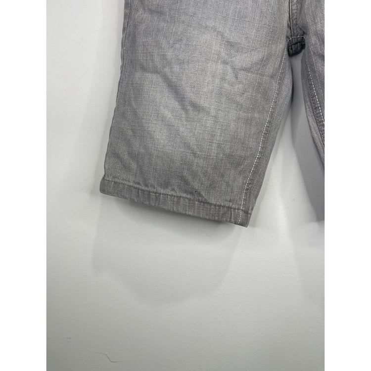 Women’s Y2K South Pole Jean Shorts Gray Baggy Loose Long Form Sz 12 28x11