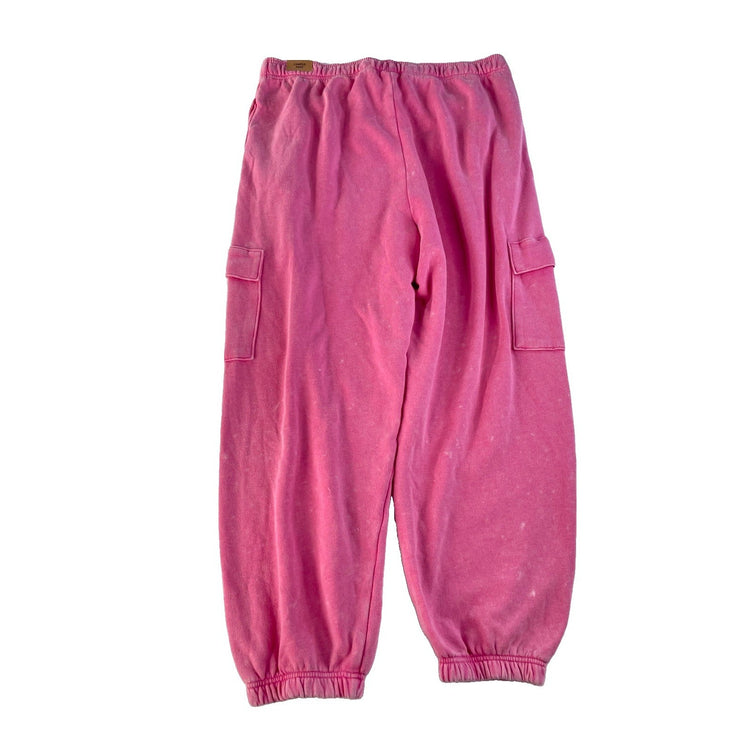 Womens Victoria's Secret PINK Pink Washed Cargo Sweatpants Size XL