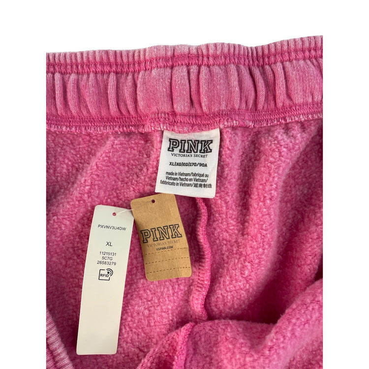 Womens Victoria's Secret PINK Pink Washed Cargo Sweatpants Size XL