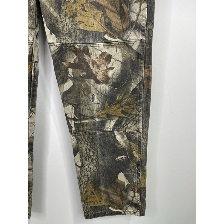 Wrangler Double Knee Camo Jeans Mens 34x34 Realtree Hardwood Denim Hunting