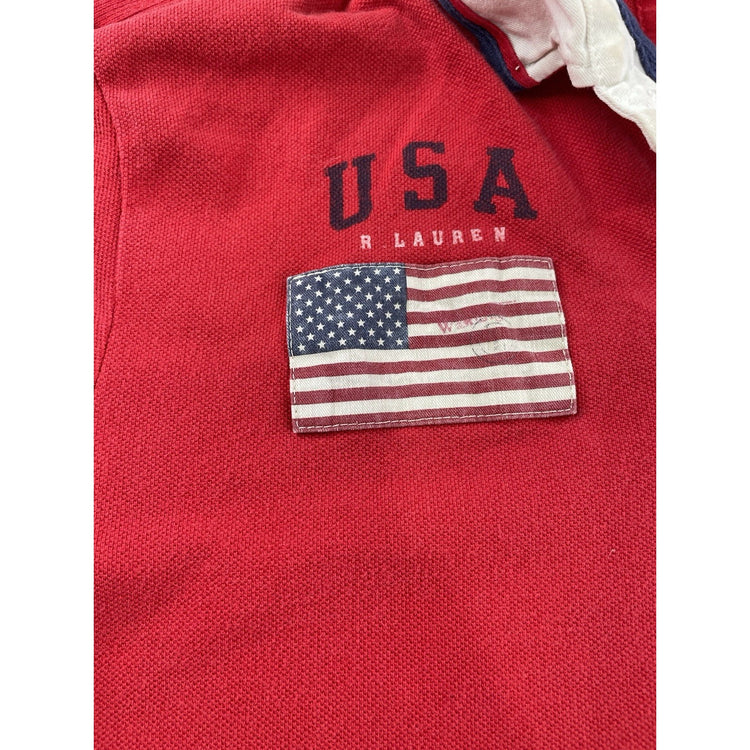 Mens Ralph Lauren Size XL Red Polo