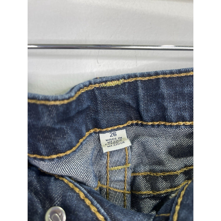 Women’s True Religion Jeans Blue Straight Skinny Jeans 26x26