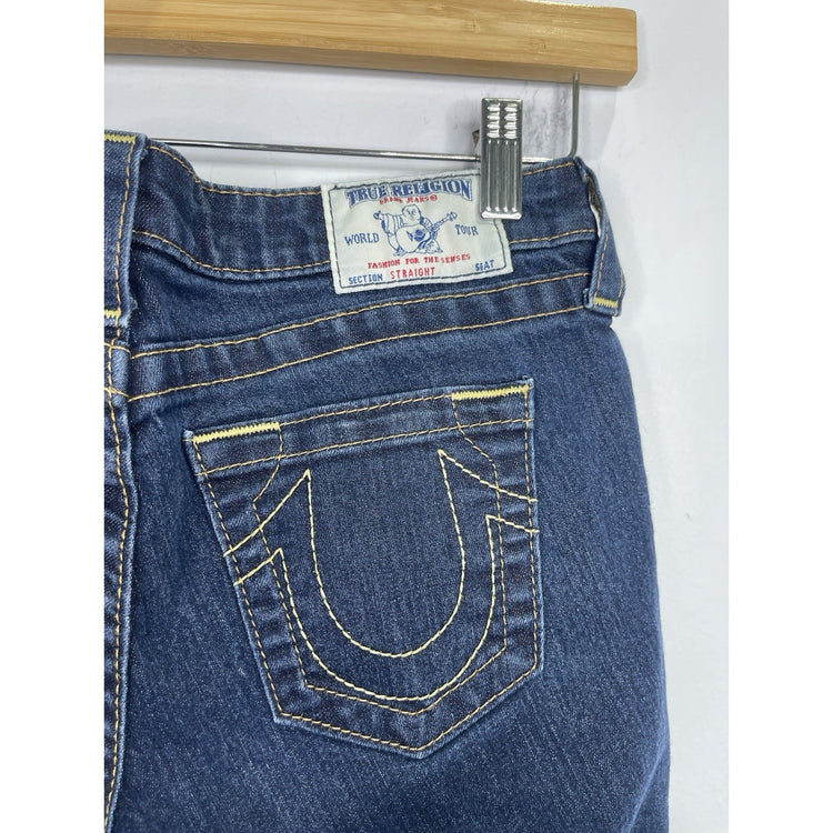 Women’s True Religion Jeans Blue Straight Skinny Jeans 26x26