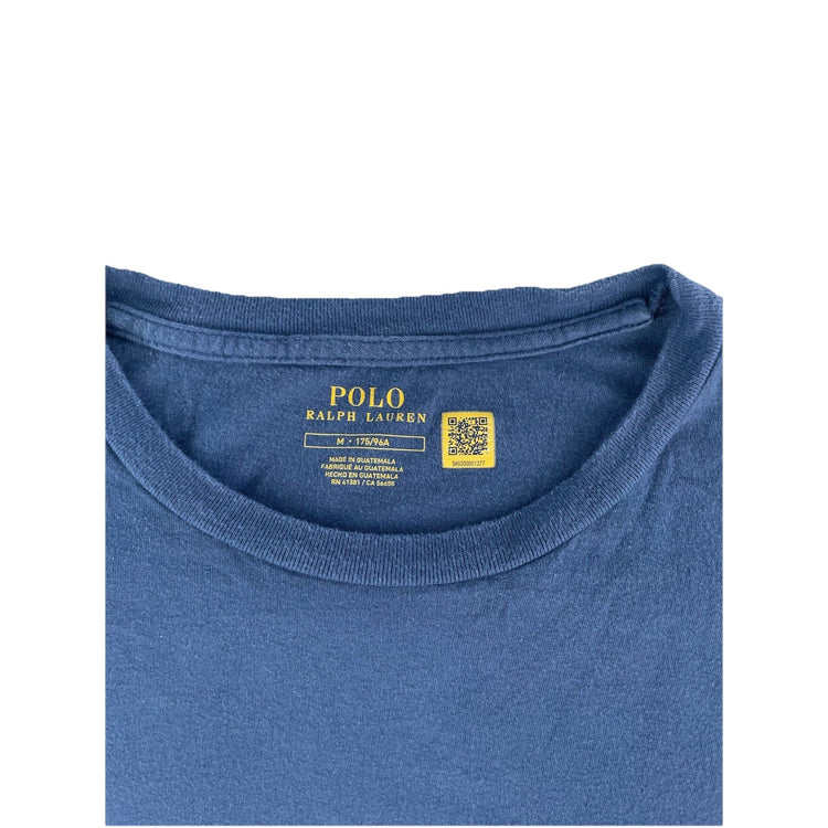 Men's Polo Ralph Lauren Large Logo Tee Blue Short Sleeve Size Medium
