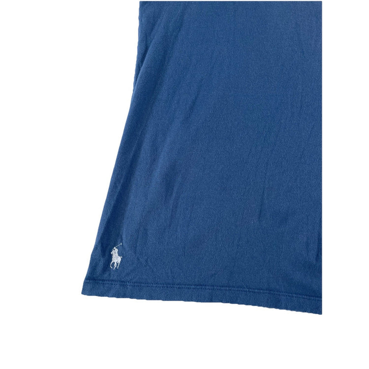 Men's Polo Ralph Lauren Large Logo Tee Blue Short Sleeve Size Medium