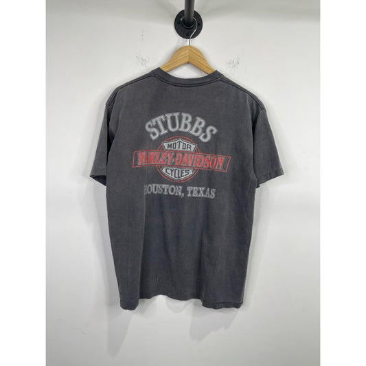 Vintage Men’s Harley Davidson ‘Doesn’t Make Me A Bad Guy’ Graphic T Shirt Sz L