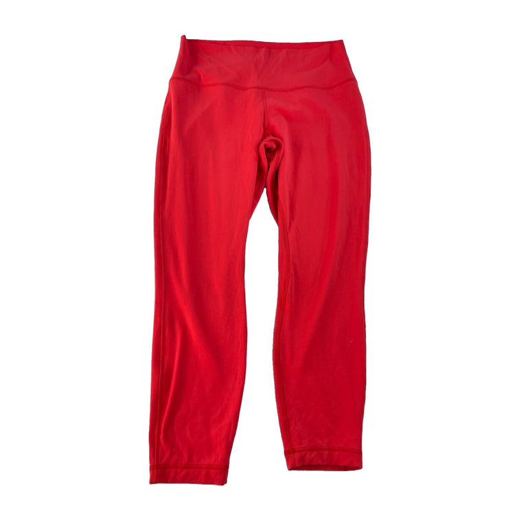 Women's Lululemon High-Rise Red Athletic Performance Leggings Size 12