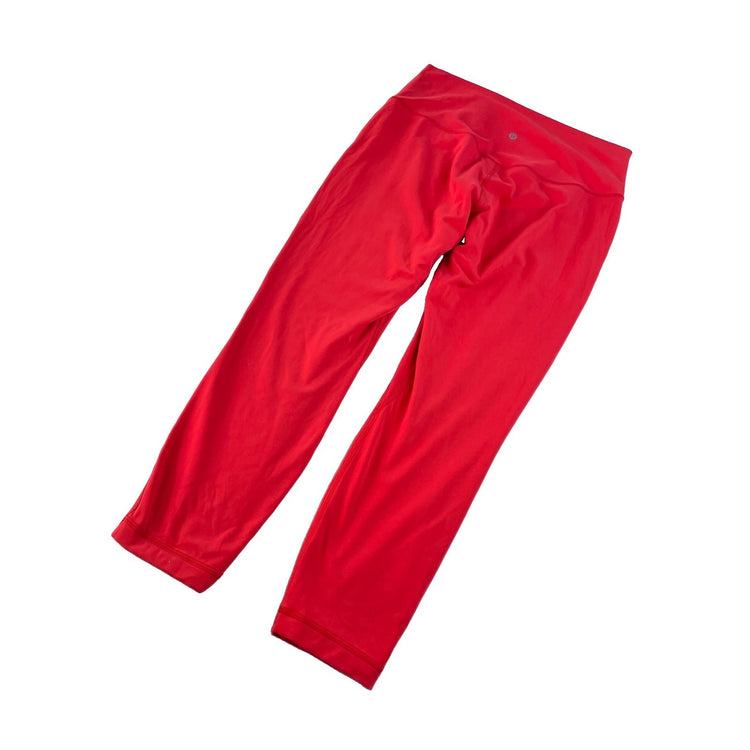 Women's Lululemon High-Rise Red Athletic Performance Leggings Size 12