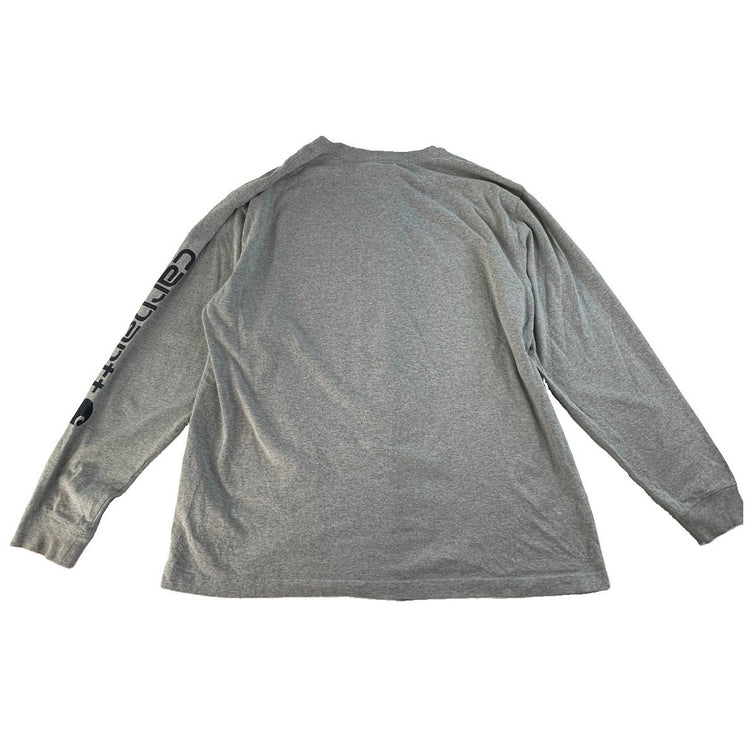 Men’s Carhartt Gray Loose Fit Long Sleeve Shirt Size XL