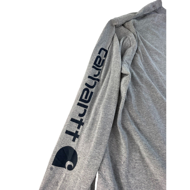Men’s Carhartt Gray Loose Fit Long Sleeve Shirt Size XL