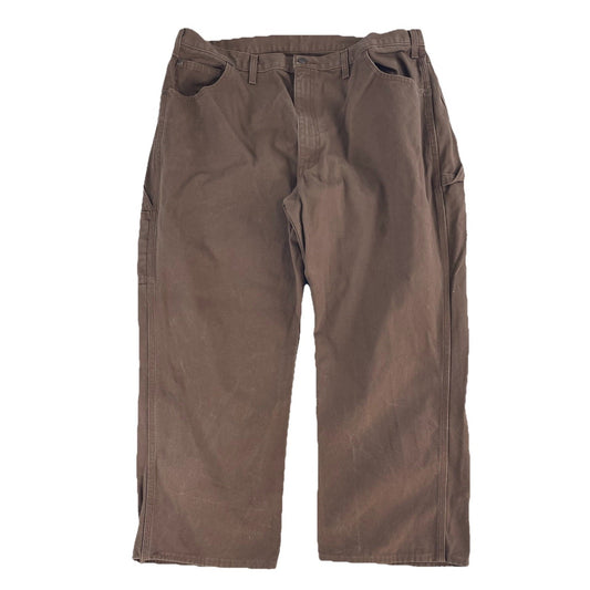Mens Dickies Brown Carpenter Style Denim Jeans Size 42X28
