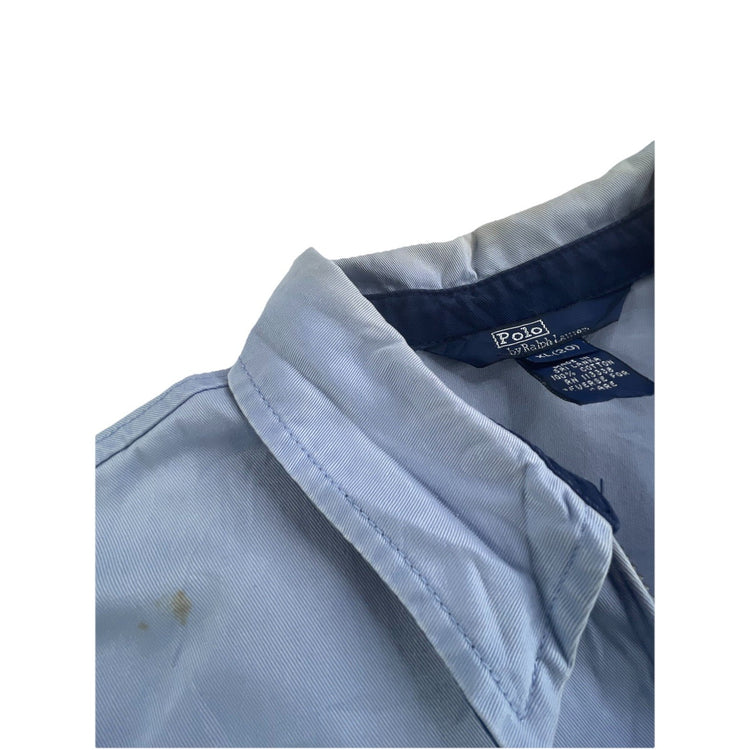 Men’s Vintage Polo Ralph Lauren Blue Cargo Long Sleeve Zip Up Size Xl