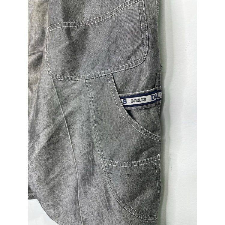 Men’s Whistle Sport Dallas Cowboys Denim Silver Shorts Sz Large
