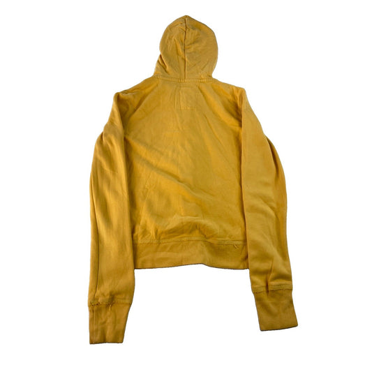 Womens Aeropostale Yellow Zip Up Hoodie Sweatshirt Size XS