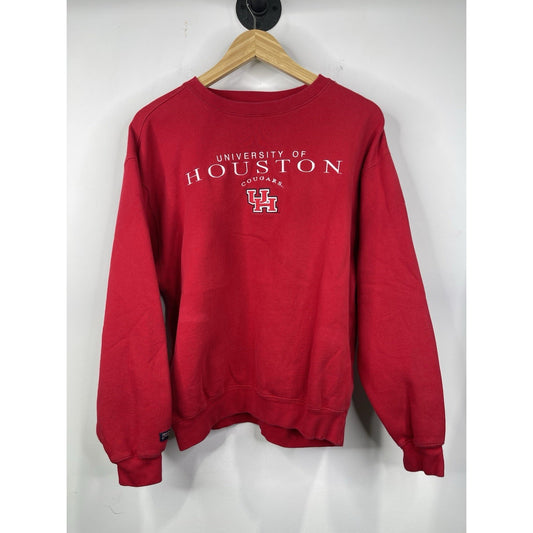 Men’s Red Jansport Red Univesity Of Houston Embroidered Pullover Sweatshirt Sz M