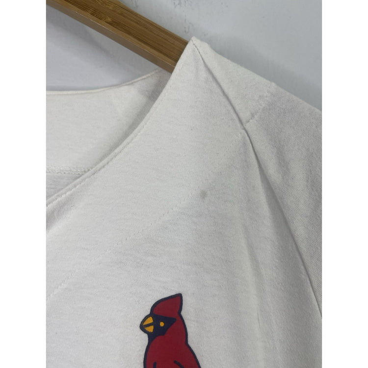 Vintage St. Louis Cardinals Shirt Mens XL Russell Athletic Button Up Retro