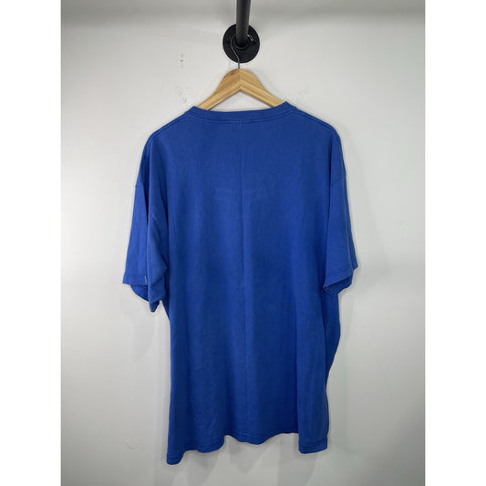 Vintage 90s Nike Athletics Blue Mens T Shirt