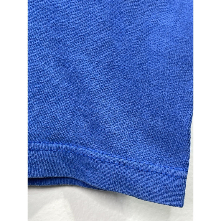 Vintage 90s Nike Athletics Blue Mens T Shirt
