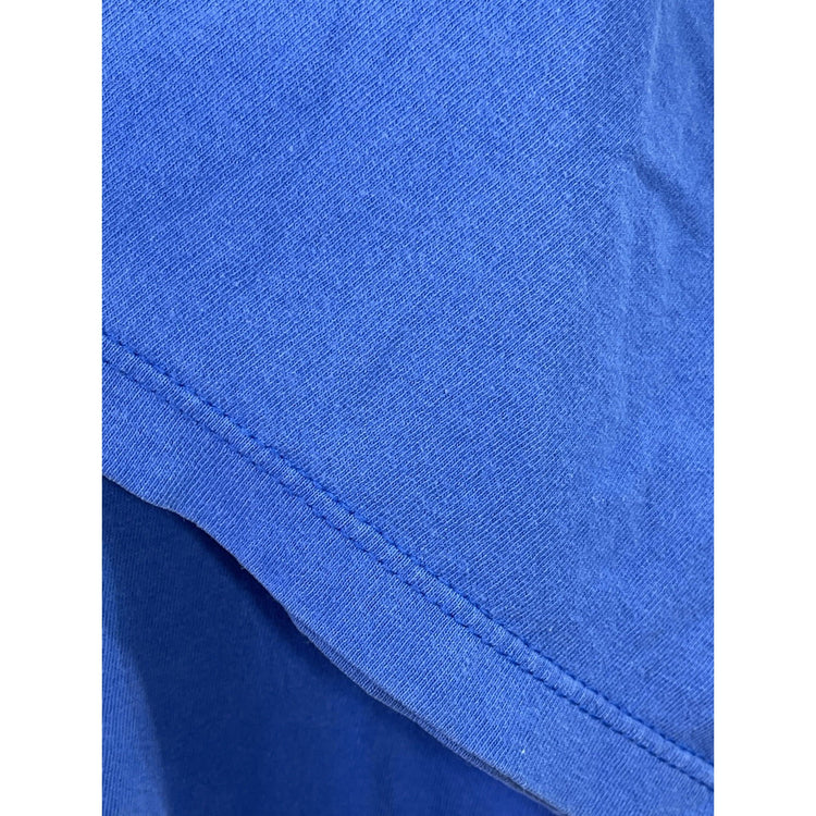 Vintage 90s Nike Athletics Blue Mens T Shirt