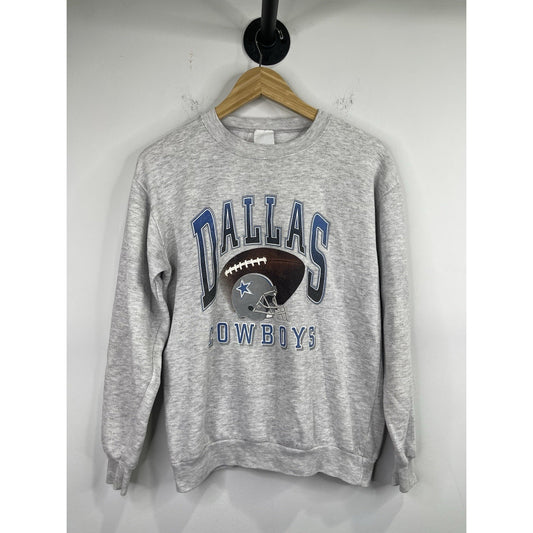 Men’s Vintage Gray Dallas Cowboys Graphic Sweatshirt Sz Small
