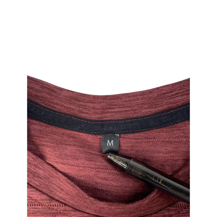 Mens Alphalete Performance Red Seamless Athletic Gym Workout Tee Size M