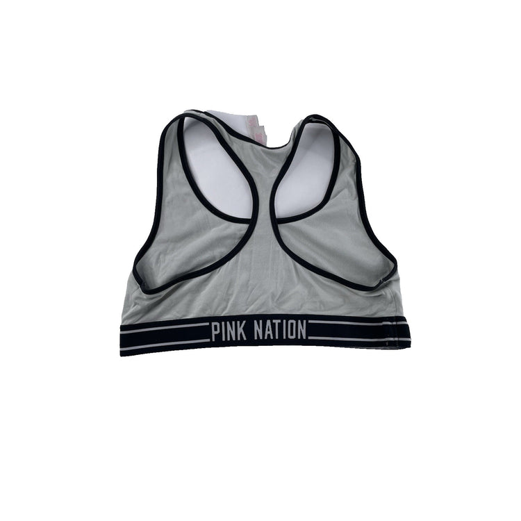 Womens Victoria’s Secret PINK Black & White ‘Aloha Beaches’ Sports Bra Size L