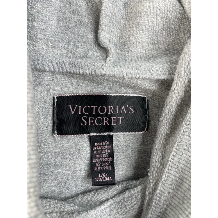 Womens Victorias Secret Gray Hoodie Size Large