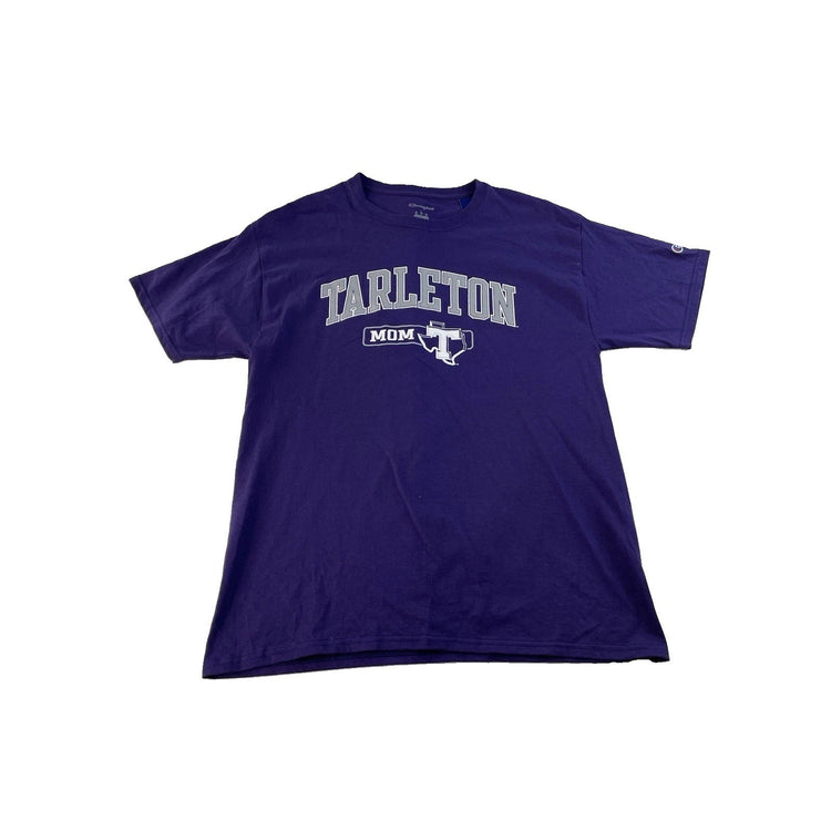Womens Champions Purple ‘Tarleton Mom’ T Shirt Size Large