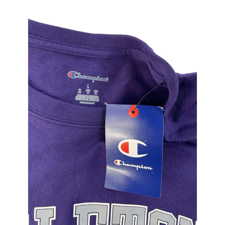 Womens Champions Purple ‘Tarleton Mom’ T Shirt Size Large